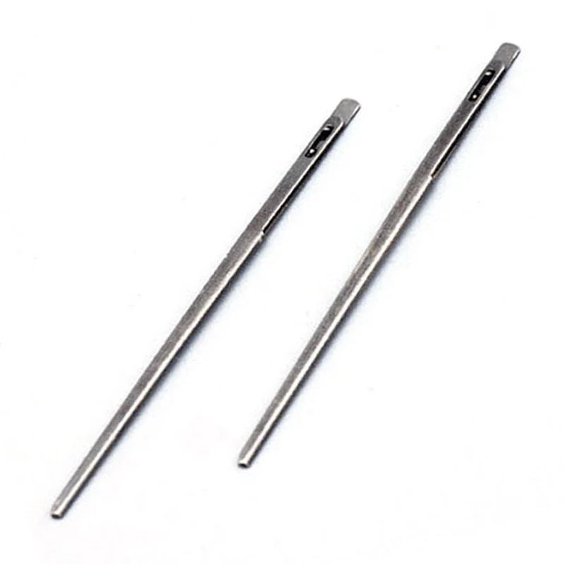 New 2pcs DIY leather sewing craft tool leather knitting needle double hole rope lace needle Hand sewing
