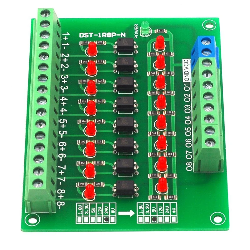 8 способ фотоэлектрический изоляционный Модуль Plc уровень напряжения