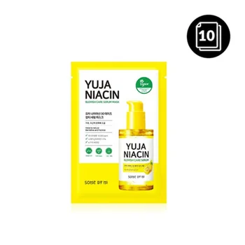 

SOME BY MI Yuja Niacin Blemish Care Serum Mask 10ea Moisturizing Brighten Whitening Mask Oil-control Shrinkage Pore Antioxidant