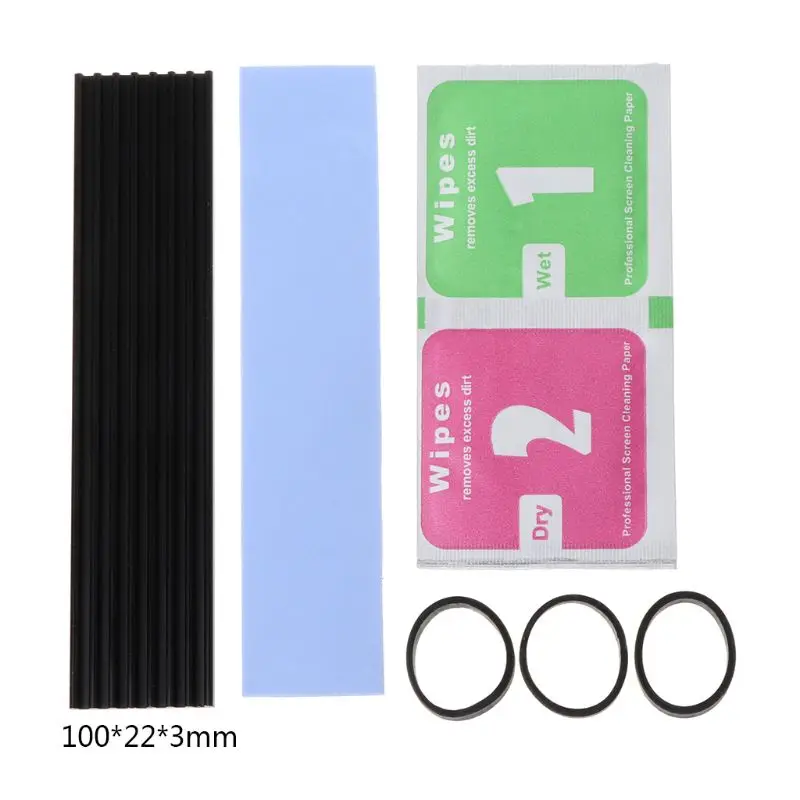 

1Set Heatsink Heat Dissipation Radiator M.2 NGFF Cooling Heat Sink Heat Thermal Pads for M.2 NGFF 22110 PCI-E NVME SSD