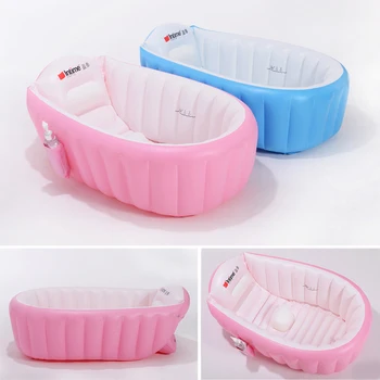 

Portable Bathtub Inflatable Bath Tub Child Tub Cushion Warm Winner Keep Warm Folding Portable Bathtub With Air Pump Free Gift