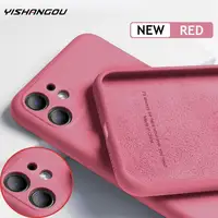 For iPhone 11 12 13 Pro SE 2 Case Luxury Original Silicone Full Protect Soft Cover For iPhone X XR XS Max 7 8 6 6s 13 Pro Case 1