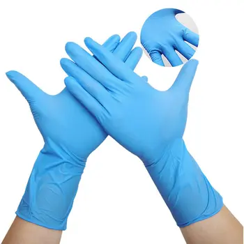 

100Pcs/box Household Cleaning Washing Disposable Mechanic Gloves Nitrile Laboratory Nail Art Anti-Static Gloves