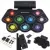 9 Pads Electronic Roll up Silicone Drum Double Speakers Stereo Electric Drum Kit Support USB with Drumsticks & Sustain Pedal