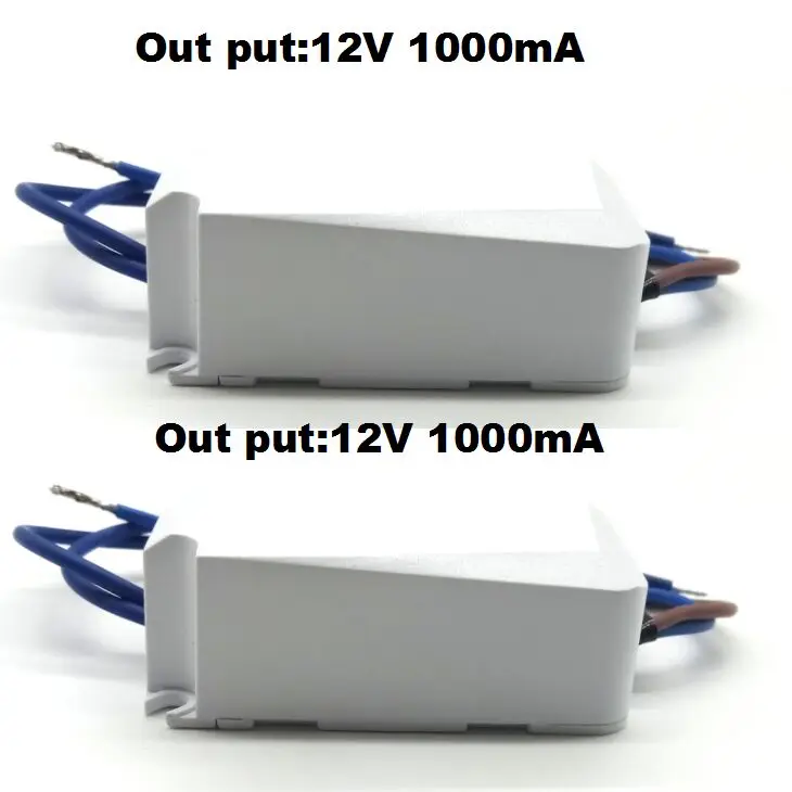 DC12v Светодиодный вентилятор питания drvier AC/DC адаптер 1000mA драйвер 100-240 В до 12 В/разъем для MR11/MR16 6 Вт Мини светодиодный трансформатор