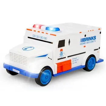 

Electronic Piggy Bank, Mini ATM Coin Piggy Bank Code Password Lock Saving Box Great Cool Armored Cash Car Gift Toys with Music