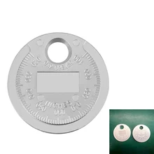 1 шт. измеритель зазора свечи зажигания инструмент измерения монетного типа 0,6-2,4 мм Диапазон Свеча зажигания Gage