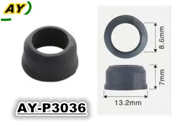 Высокое качество 100 шт. Топливная форсунка pintle cap изоляционная Крышка для delphi Инжектор FJ10594 Ремонтный комплект(AY-P3036 - Цвет: AY-P3036black