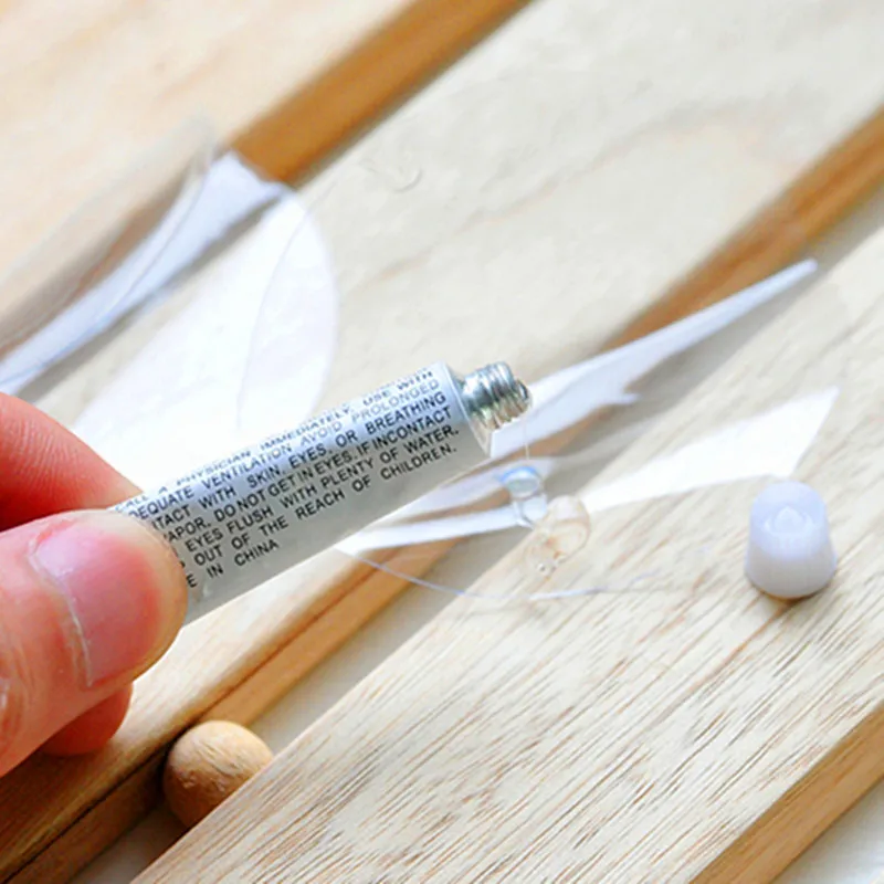 

Inflatable Products Swimming Tube Repair Glue a Tube of Glue Two-Piece Transparent Repair Piece Packed in Small One OPP Bag