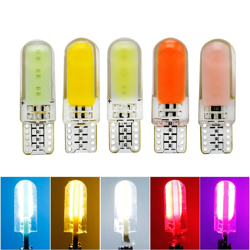 2 шт. супер яркий T10 W5W/194 светодиодный 12SMD COB силиконовый светильник автомобильные аксессуары внутренний купол светильник габаритного фонаря для автомобиля 12V