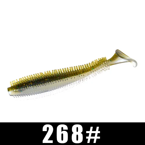 FISH KING 4-5 шт., мягкие приманки для рыбалки с морским огуречным веслом, 4 г, 9 г, 9 см, 12 см - Цвет: 268