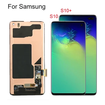 

NEW ORIGINAL SUPER AMOLED S10 LCD For SAMSUNG Galaxy S10 G973F G973 S10 Plus G975 G975F Touch Screen Digitizer Assembly