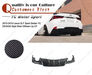 

Car Accessories Carbon Fiber YC DESIGN Style Rear Diffuser Fit For 2013-2015 Lexus IS F Sport Sedan Rear Bumper Lower Lip