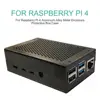 Aluminum Alloy Case For Raspberry Pi 4 Cooling Heatsinks Black Silver Box For Raspberry Pi 4 Metal Enclosure Protective Box Case