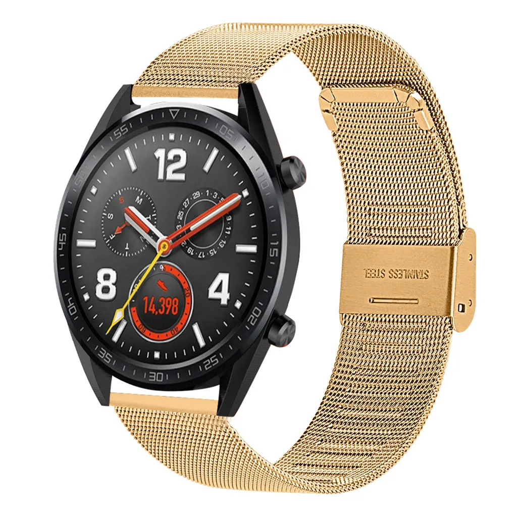 Ouhaobin браслет из нержавеющей стали для часов huawei Watch GT Active 46 мм Honor Magic Quick Release ремешок для часов браслет 22 мм 910#2