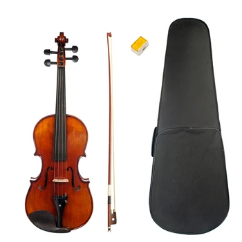 

Acoustic Violin 4/4 Violin Flame Maple Nice Sound Handmade Ebony Accessories Set High Quality Violin