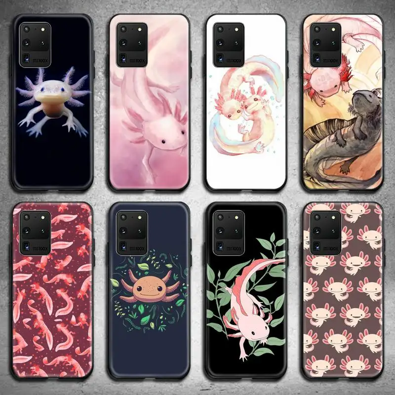 Чехол для телефона с милыми животными Axolotl Samsung S20 plus Ultra S6 S7 edge S8 S9 S10 5G lite 2020 |