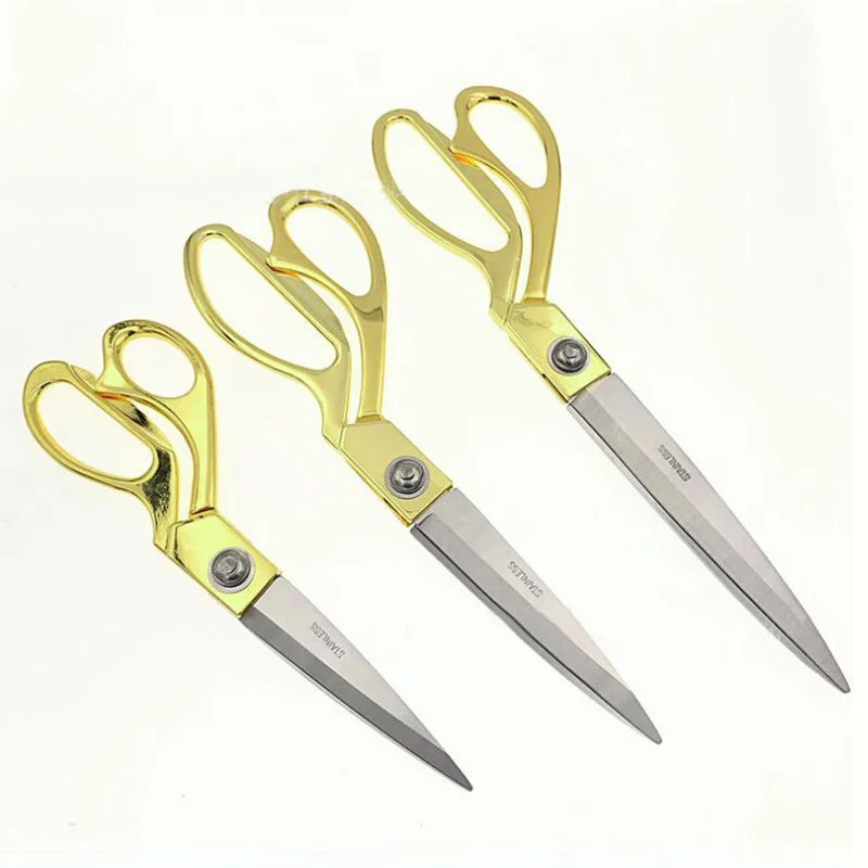 Tailor Scissors Galvanized Alloy Stainless Steel Large Scissors 8/9/10 Inch Clothes  Fabric Scissors Sewing Scissors Leather