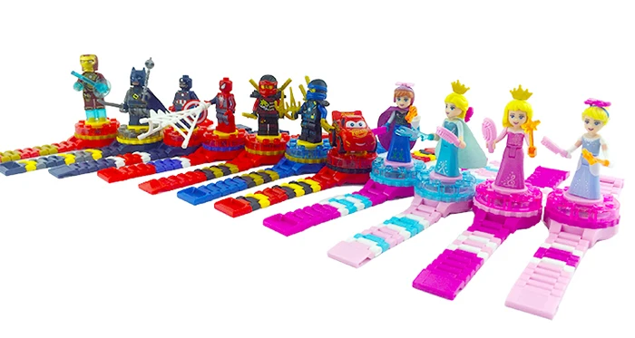 Детская игрушка часы летучая мышь Железный человек Марвел Мстители электронные гаджеты принцесса девушки подарок на день рождения Блоки обучающие игрушки для детей