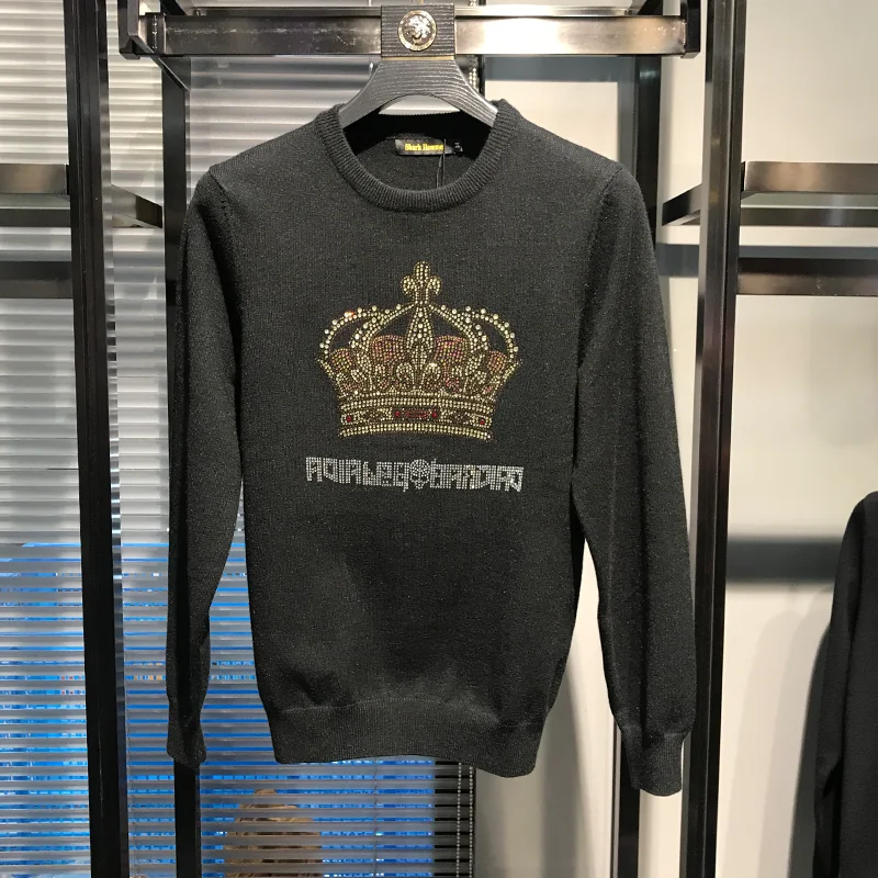 

AH09252 Fashion Men's Sweaters 2019 Runway Luxury famous Brand European Design party style Men's Clothing