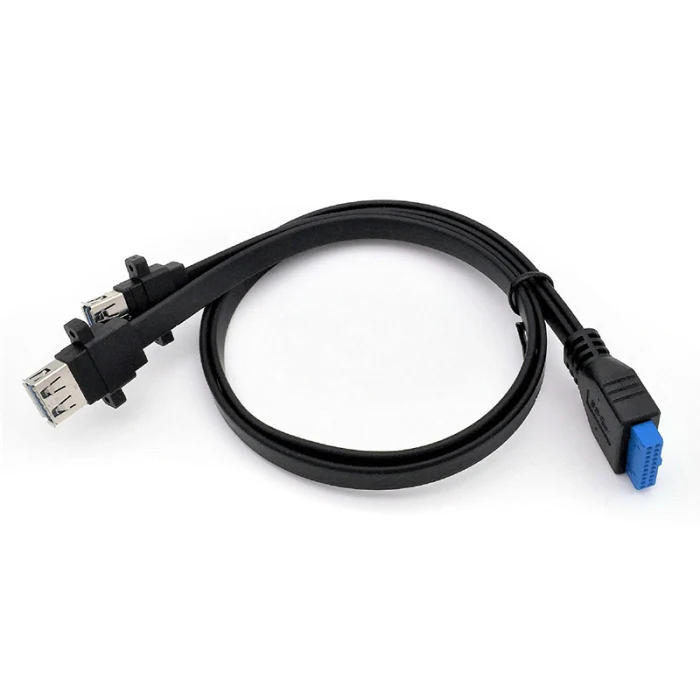 Два порта USB 3,0 мама монтажная панель к материнской плате 20Pin Кабель питания Шнур JHP-лучший