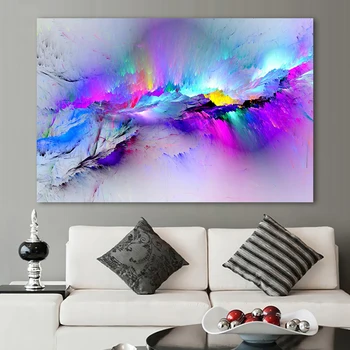 

Home Decor Canvas Painting Print 1 Panel Colorful Abstract Wall Art Modular Picture Modern Styke Poster Study Cuadros Decoration