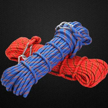 

Outdoor Rock Climbing Rope 10mm Diameter High Strength Survival Paracord Safety Rope Cord String Hiking Accessory