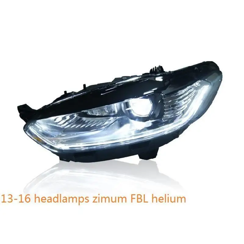 MODEL R Cob Стайлинг Luces Para Авто дневные боковые поворотники сигнальные лампы ходовые светодиодные фары автомобильные огни в сборе 13 14 15 16 для Ford Mondeo - Цвет: MODEL R