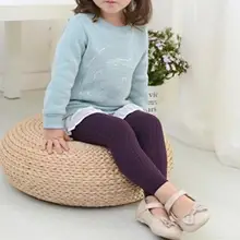 3 шт., Детские хлопковые штаны ярких цветов для девочек, повседневные эластичные леггинсы в чесаную полоску, длинные осенние танцевальные колготки