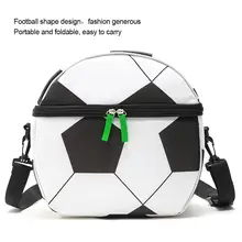 Изолированная Футбольная сумка для еды Водонепроницаемая портативная коробка для еды для детей мальчиков девочек
