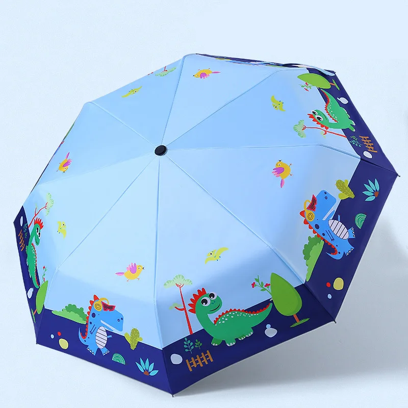 Детский зонт автоматический складной зонт динозавра УФ-дождь водонепроницаемый детский солнцезащитный зонт для мальчиков и девочек мультфильм Автомобильная Солнцезащитная пленка