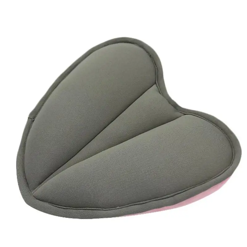 Подушка в форме сердца для снятия давления на живот, бархатный спонж, дышащая сетчатая ткань для йоги, поясная подушка для спины, забота о здоровье