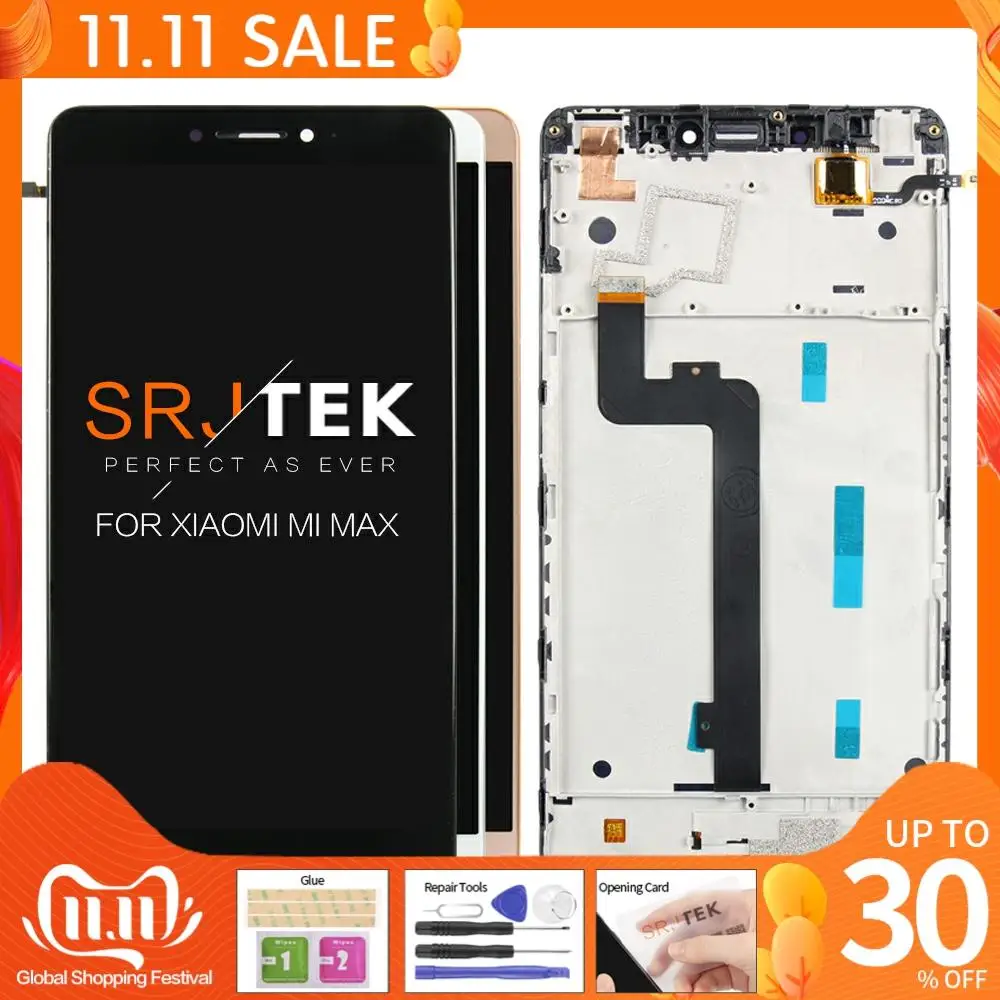 Без битых пикселей Оригинал 6 44 &quotдля XIAOMI Mi Max ЖК дисплей сенсорный экран