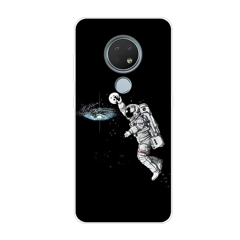 Лимонно-желтый Для Nokia 7,2 чехол силиконовый Печатный Мягкий чехол на заднюю панель телефона для Nokia 7,2 TA-1181 TA-1196 чехол Fundas TPU Couqe для Nokia7.2 Capas - Цвет: Лимонно-желтый