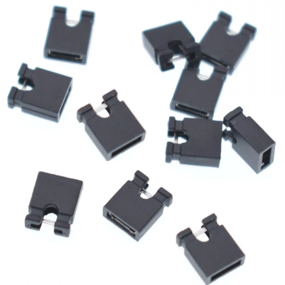 2000pcs Pin Header Jumper Blocks Connector Jumper Cap Wire Housings 2
