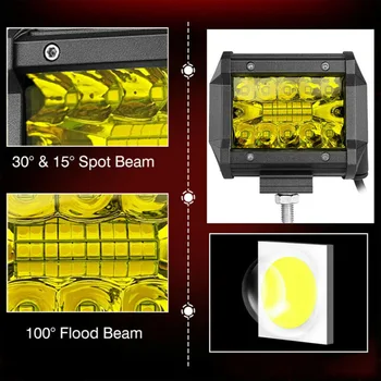 

Replacement Work lights Car Set Off-Road 2Pcs Spotlight Aluminum Alloy+PC