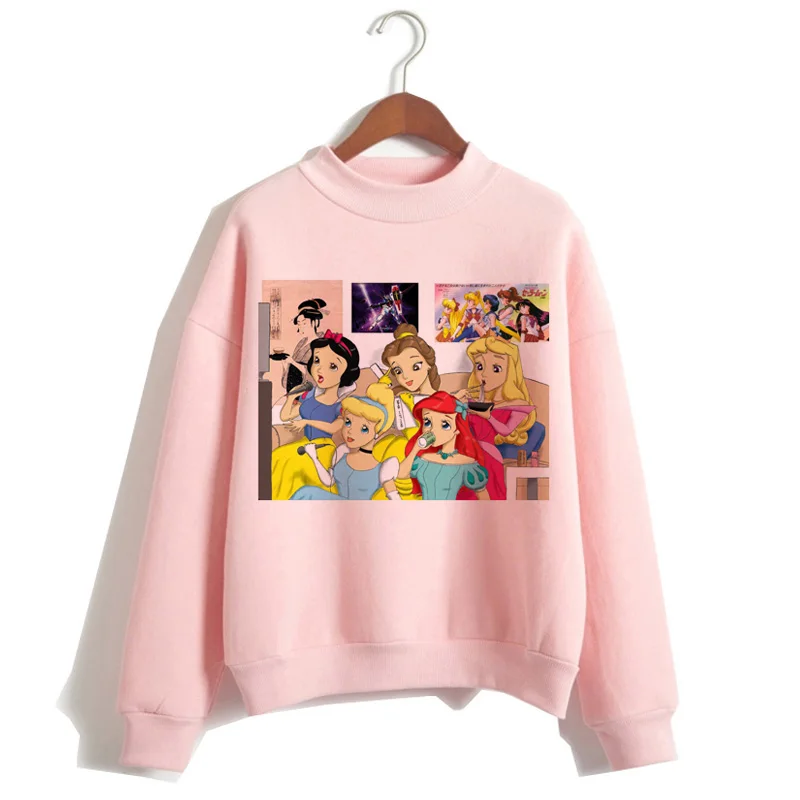 5624 Мода забавная накидка принцессы harajuku корейский стиль ulzzang kawaii 90s хип хоп Мода kawaii Толстовка капюшон негабаритный уличная - Цвет: 5624