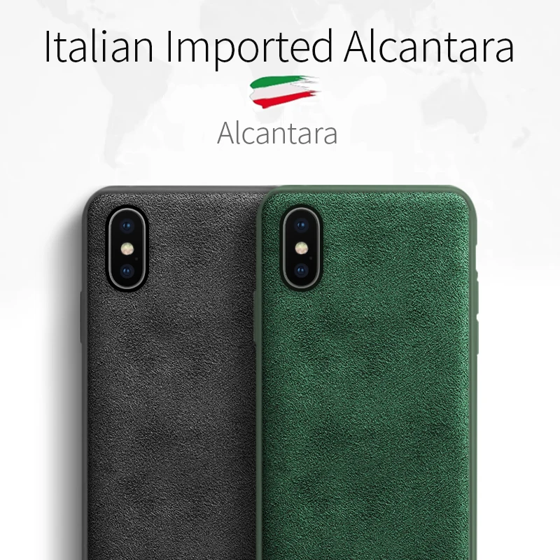 Baratos Funda para iPhone x XS XR Max SanCore funda para teléfono empresarial de TPU de moda de cuero para hombre