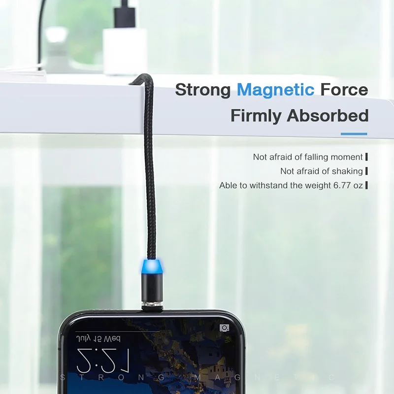 1 м автомобильный Магнитный USB кабель для iPhone и usb type-C кабель и Micro USB кабель для samsung Xiaomi huawei Магнитный зарядный кабель