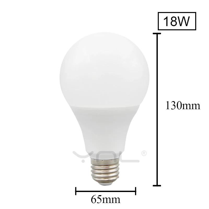Bombillas E27 Светодиодный светильник 220 в 18 Вт 15 Вт 12 Вт 9 Вт 6 Вт 3 Вт AC 220 В высокое качество ампульная лампада светодиодный E27 лампа - Испускаемый цвет: 18W