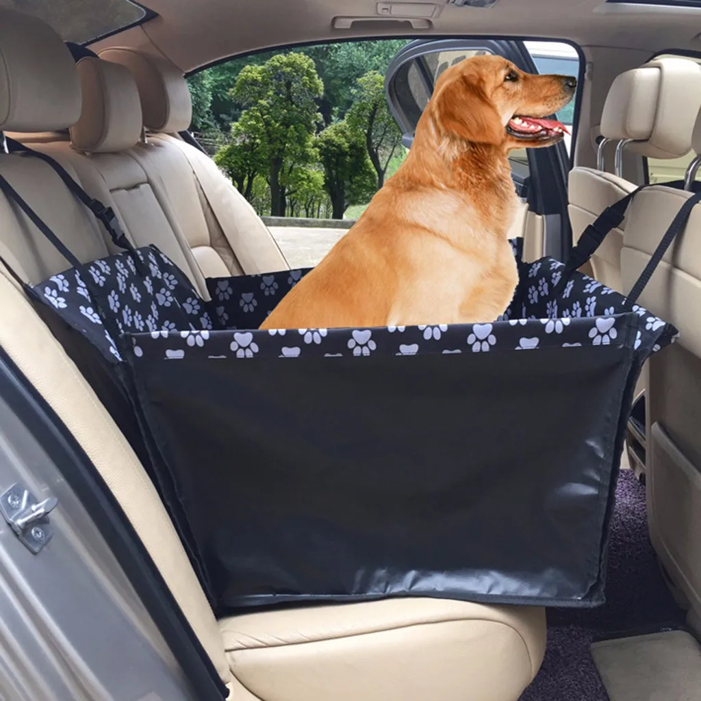 Чехлы для сидений для домашних животных для автомобиля, новинка, водостойкие чехлы для сидений для собак с ремнем безопасности для собак