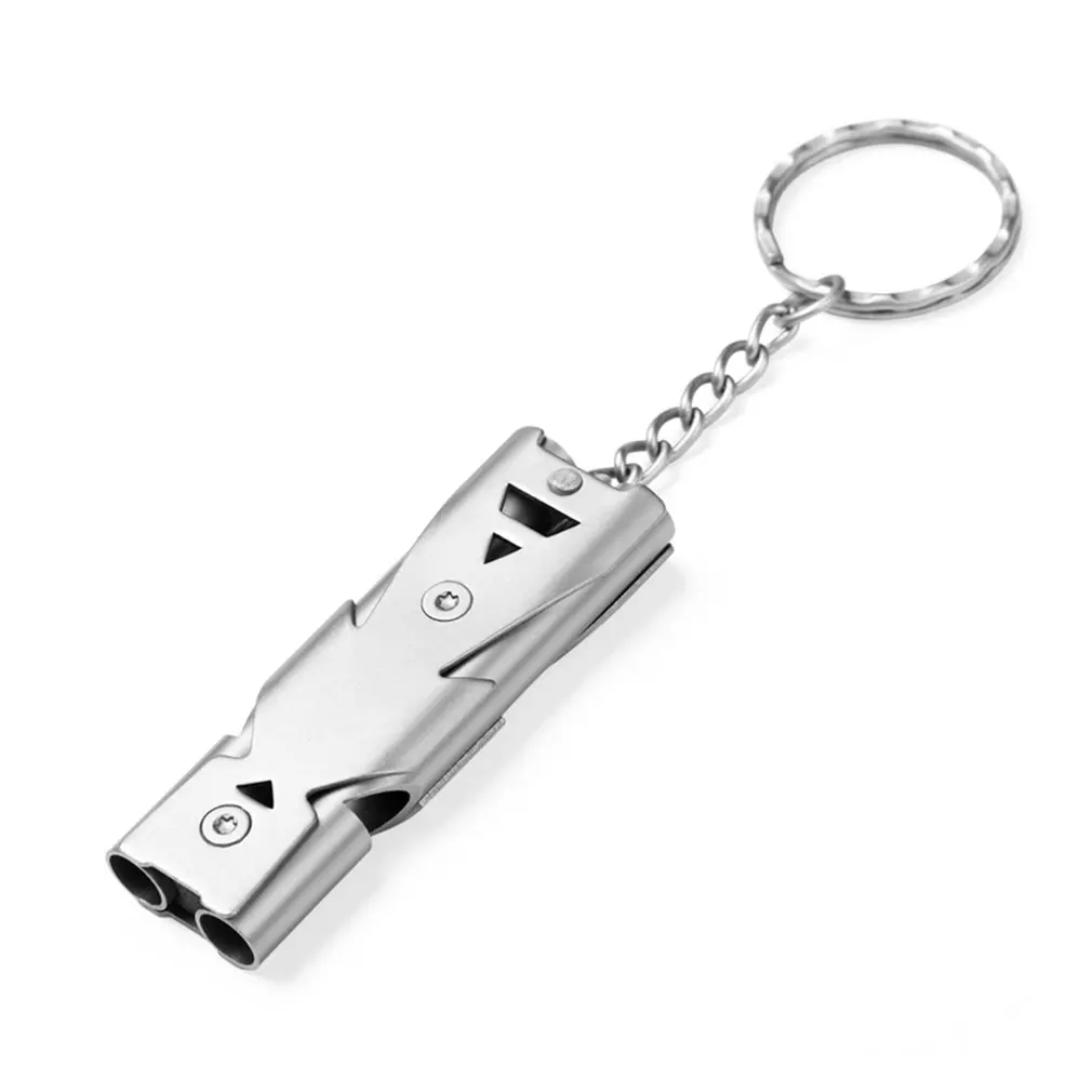 

Portable 150db Whistle Alarm Durable Stainless Steel Outdoor Survival Whistle Lifesaving Camping Hiking Rescue Emergency