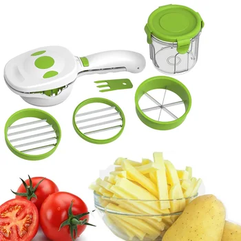 

Quick Dicer Vegetable Cutter Stainless Steel Chopper Mandoline Slicer Carrot Potato Cut Multifunction Vegetable Cutter Kitchen