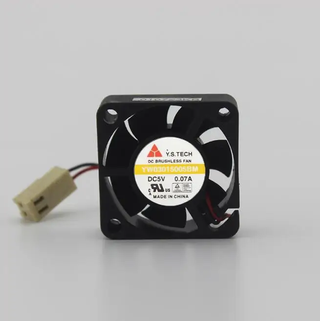 Y.S TECH YW03015005BM DC 5 В 0 07a 30x30x15 мм 2-проводной Вентилятор охлаждения сервера |