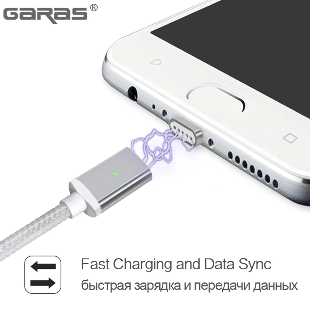 Allinone 1m2m Магнитный 3в1 USB кабель Тип C Быстрая зарядка дата Wrie магнитное зарядное