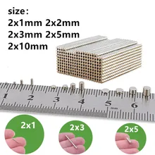 

20 50 100PCS 2x1 2x2 2x3 2x5 2x10mm Magnet N35 Rare Earth Strong Neodymium Permanent Magnet