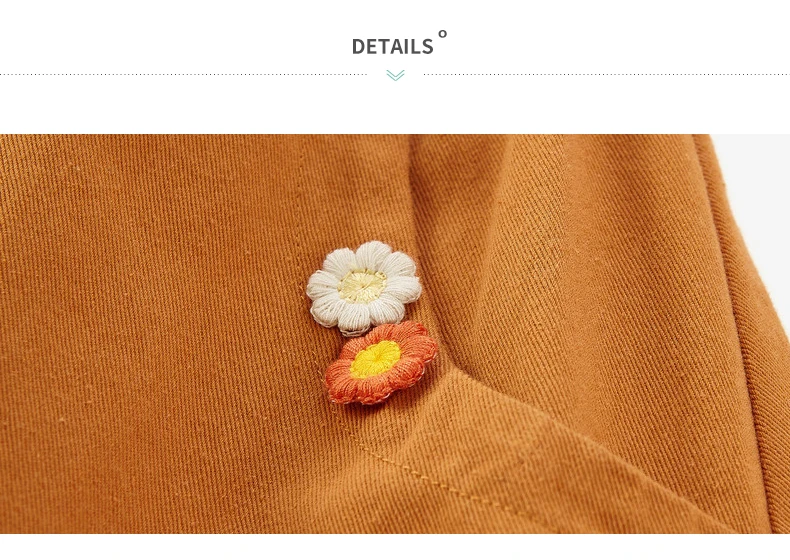 INMAN 2020 Autumn Winter New Arrival Skirt High Waist Pure Cotton Embroidered Elastic Waist Solid Color Temperament Skirt