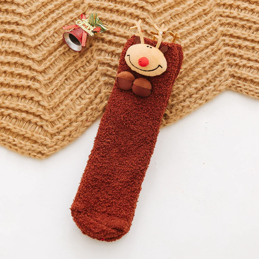 Новинка года; 1 пара; носки унисекс для взрослых и детей; хлопковые рождественские махровые толстые теплые носки; креативные высококачественные носки с героями мультфильмов