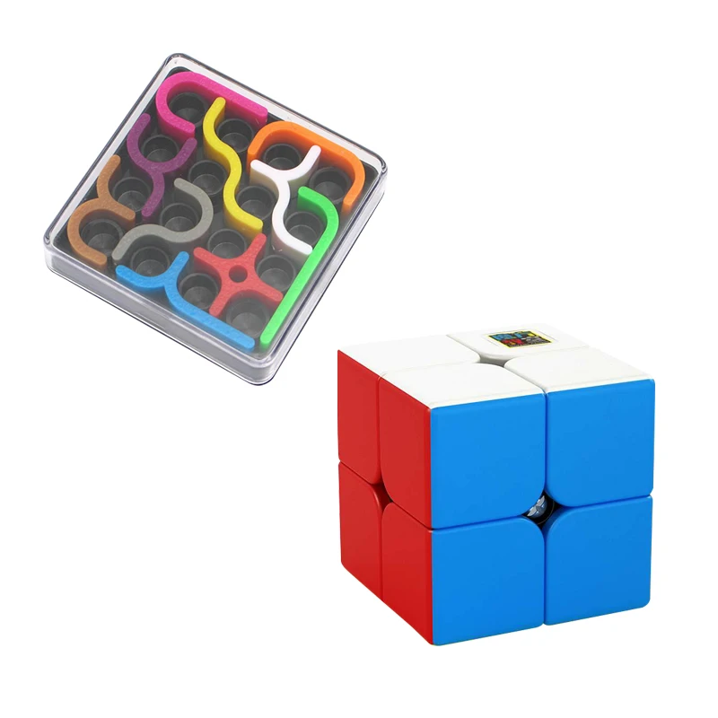 MoYu 3x3x3 2x2x2 meilong pack gift magic cube 3 stickerless cubo magico professional speed cubes educational toys for students 14