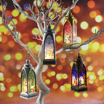 

Christmas Lantern Led Luminous Creative Decoration Portable Lantern navidad decoraciones para elhogar christmas decorations